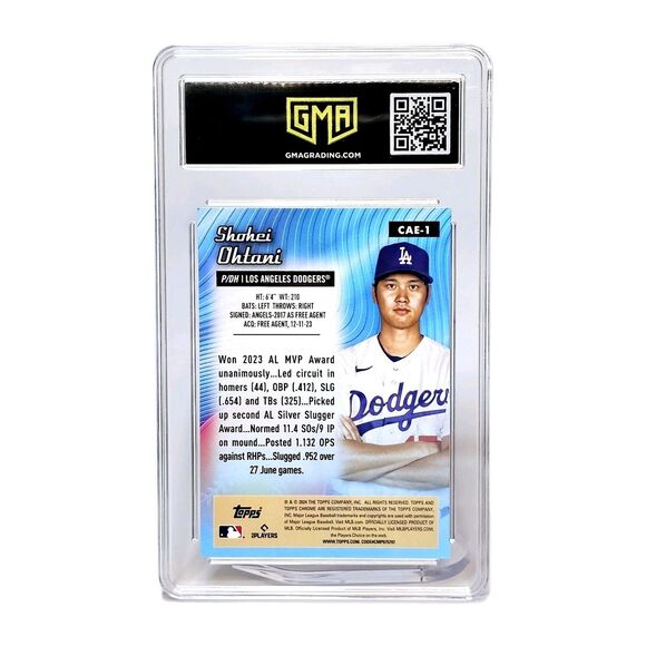 SHOHEI OHTANI 2024 TOPPS CHROME ALL ETCH REFRACTOR GEM MINT 10 - Picture 3 of 4